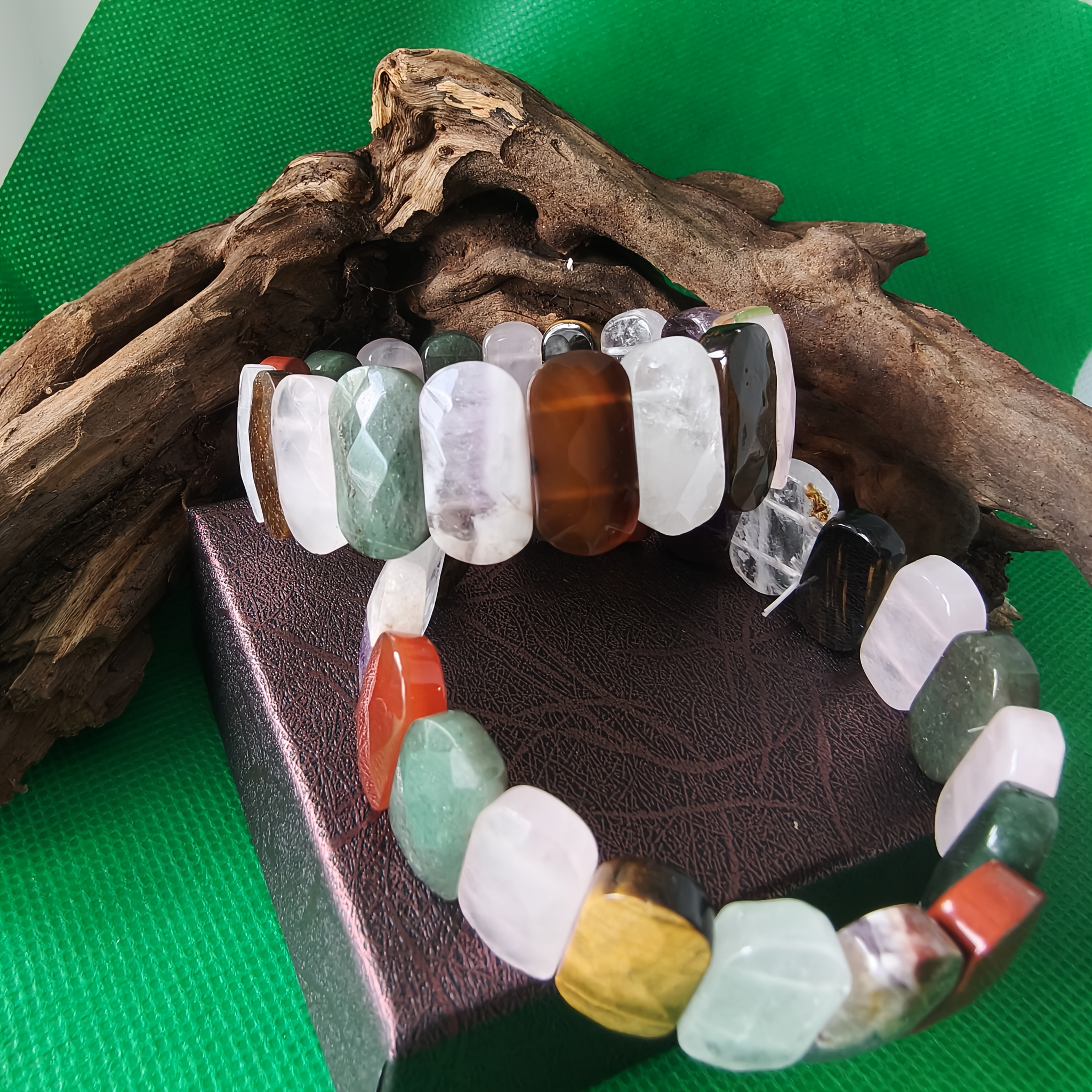 Elegant Multicolored Crystal Bracelet for Couples, Versatile Gift